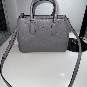 Kate Spade leighton Gray Leather Handbag